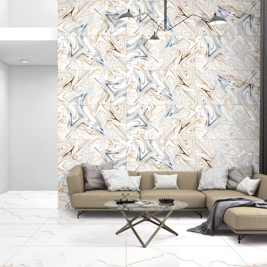 Carving Endless Statuario Gold Vein